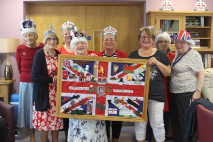 Residents created a colourful collage