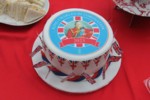 Residents baked an cake for the Coronation