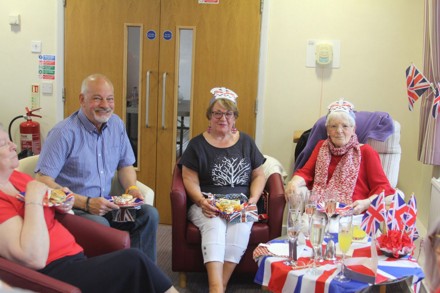 Residents had a lovely day with afternoon tea
