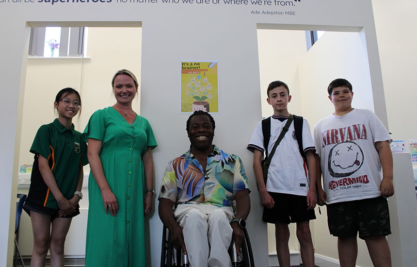 Ade Adepitan opens new sensory room